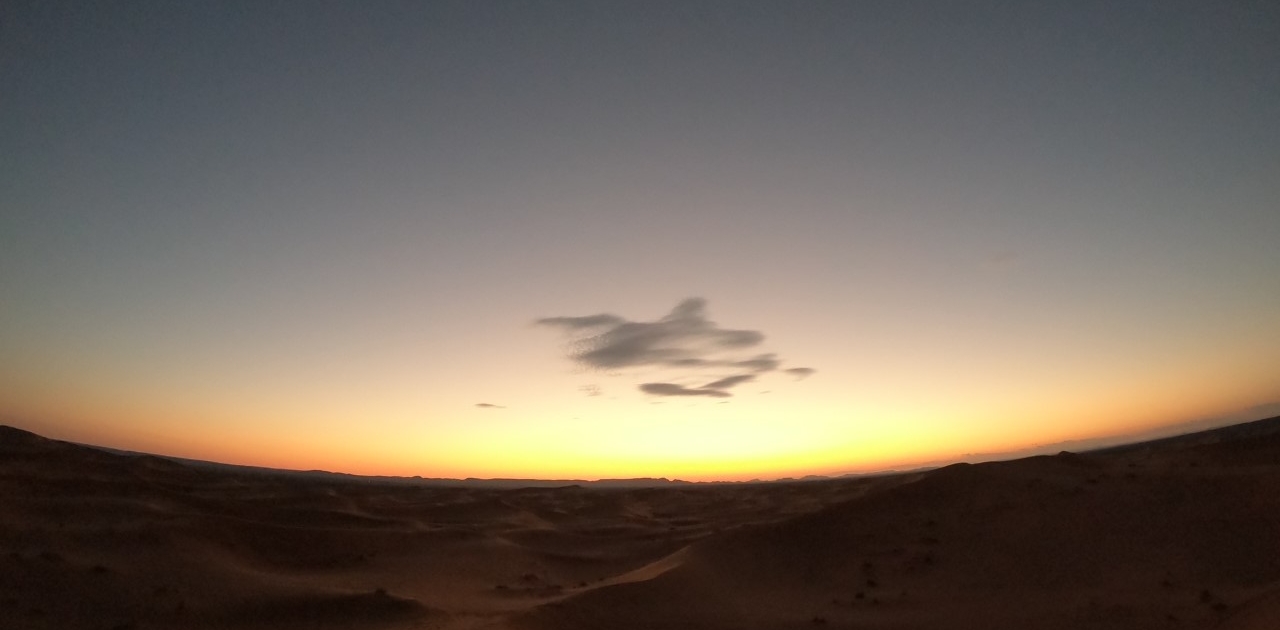 Beautiful Sahara sunset